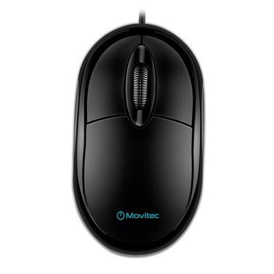 Mouse Óptico Movitec com fio OMFC-01 MOUSE OMFC-01 NA COM FIO