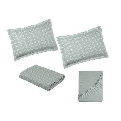 Jogo de Cama Casal 300 Fios Nova América - Guilherme (7576)