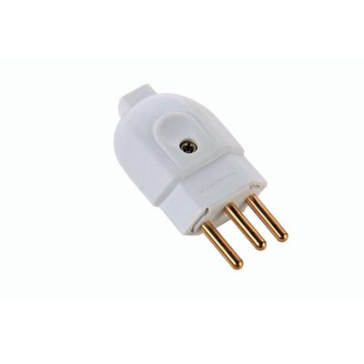 Plugue Macho 2p+T 20a/250v Branco Tramontina