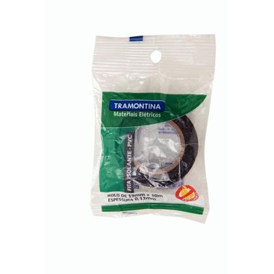 Fita Isolante 0,13x19 mm Preta 10m Tramontina