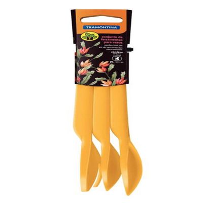 Conj. Para Jardim 3 Pçs Amarelo Tramontina