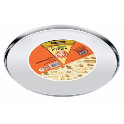 Forma Aço Inox Para Pizza 30 cm Tramontina