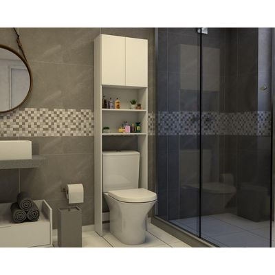 Armário Banheiro para Vaso Sanitário 2 Portas Aspen