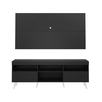 Rack com Painel TV até 65" e Pés Retrô Flórida Multimóveis