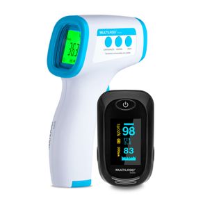 Combo Saúde - Termômetro Infravermelho sem Contato e Oxímetro de Dedo Oxygen Multilaser Saúde - HC261K Menor preço em Combo Saúde - Termômetro Infravermelho sem Contato e Oxímetro de Dedo Oxygen Multilaser Saúde - HC261K