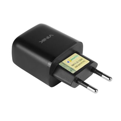 Carregador de Parede 20W com 1 Saida Tipo C 12V 1.67A Preto
