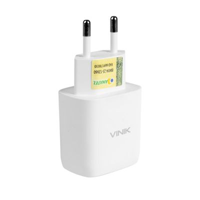 Carregador de Parede 20W com 1 Saida Tipo C 12V 1.67A Branco