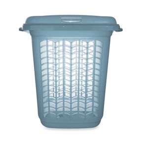 Cesto de Roupas Plástico Azul 46,4L Hydrus Sanremo Menor preço em Cesto de Roupas Plástico Azul 46,4L Hydrus Sanremo