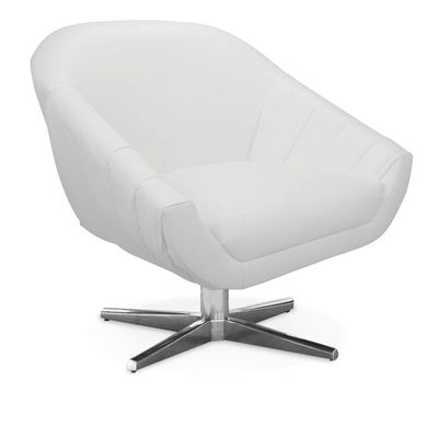 Poltrona Giratória Giovana Corino Base Cromada