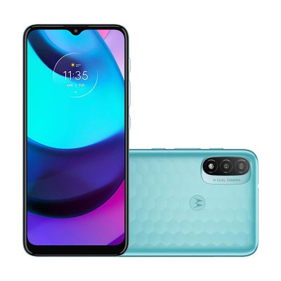 Smartphone Motorola E20 XT2155 32GB Dual Chip Tela 6,5" 4G Câmera Dual 13MP+2MP Azul