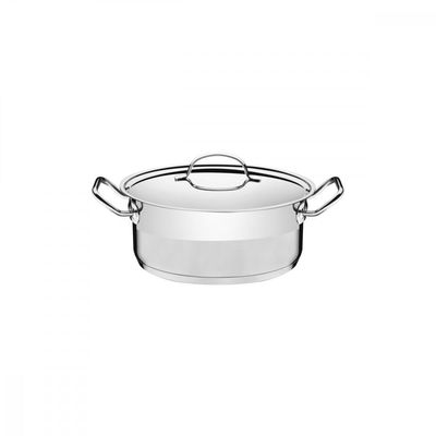 Caçarola Rasa Inox Fundo Triplo 16cm 1,4 L