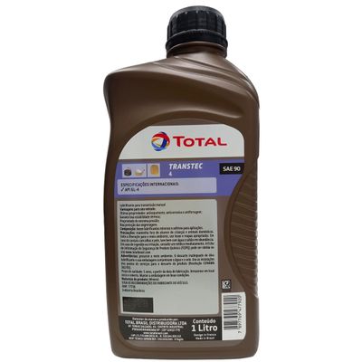 Óleo Lubrificante para Transmissão Manual Total Transtec 4 SAE 90 API GL4 1L