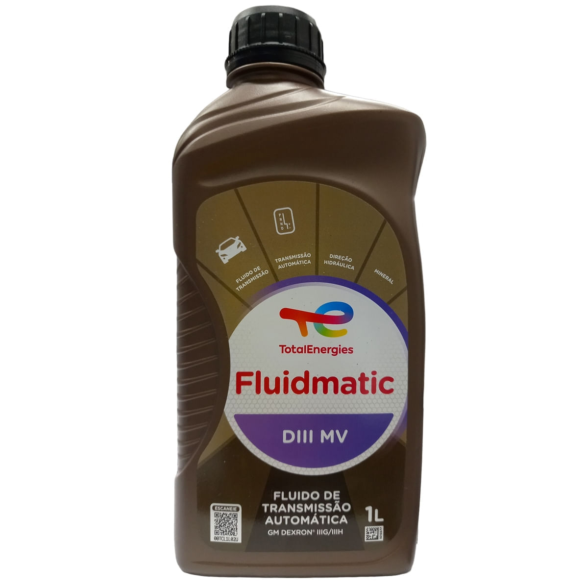 Óleo para Transmissões Automáticas e Direções Hidráulicas de Veículos Pesados e de Passeio Total Fluidmatic Dexron IIIG - 1L