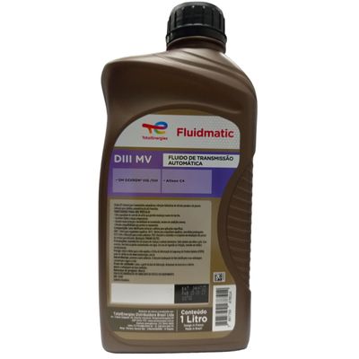Óleo para Transmissões Automáticas e Direções Hidráulicas de Veículos Pesados e de Passeio Total Fluidmatic Dexron IIIG - 1L
