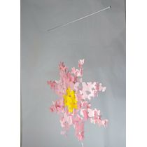Móbile berço bebê infantil quarto Flor Flutuante borboletas