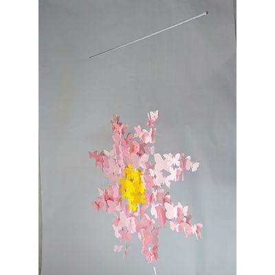 Móbile berço bebê infantil quarto Flor Flutuante borboletas