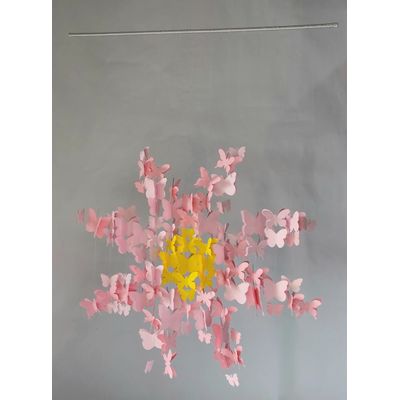 Móbile berço bebê infantil quarto Flor Flutuante borboletas