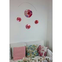 Móbile berço bebê infantil quarto bolas Rosas origami