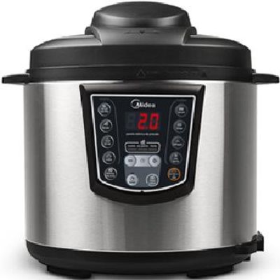 Panela Eletrica Pressao 6L Midea - PPA71 INOX/PRETO 110 VOLTS
