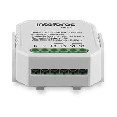 Interruptor Controlador de Cargas WI-FI EWS 211 4850005 Intelbras