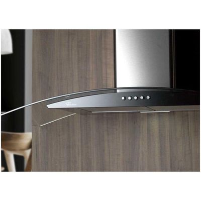 Coifa de Parede Fit 90 Cm Com Vidro Fischer Preto 220V 220