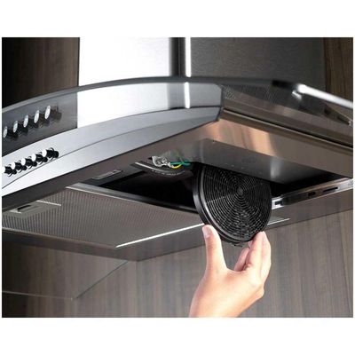 Coifa de Parede Fit 90 Cm Com Vidro Fischer Preto 220V 220