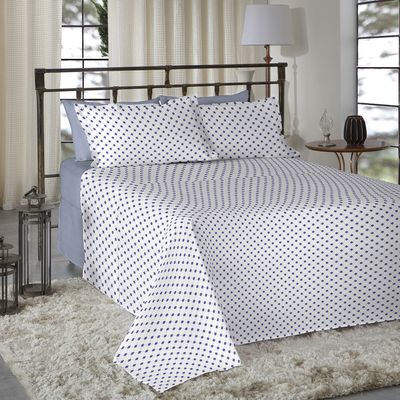 Jogo de Cama King Size 180 Fios Nova América - Benício (7199-1)