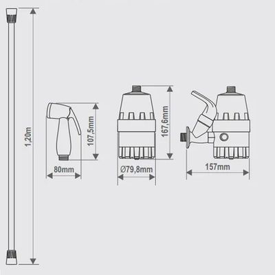 Aquecedor Ducha Higiênica Flex Para Lavatório Fame Voltagem:127v 127v