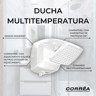 Chuveiro Lorenzetti Futura Multitemperaturas 5500w Branco 110v