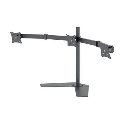 Suporte de Mesa Articulado Multivisao com Inclinacao para TRES Monitores de 10 a 24