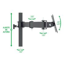 Suporte de Mesa Articulado Multivisao com Inclinacao para TRES Monitores de 10 a 24