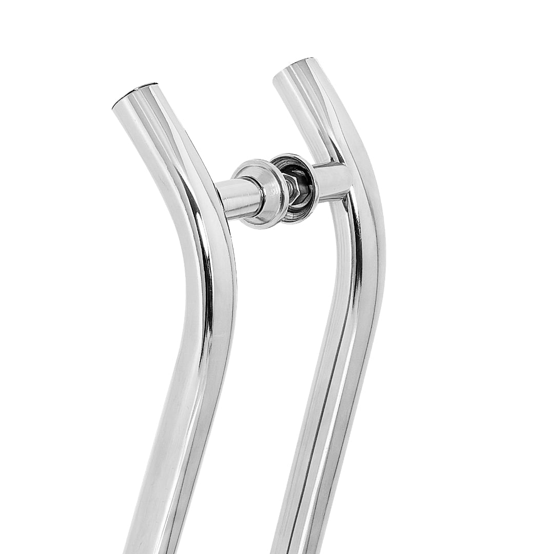 Puxador De Porta Tubular Curvo S 40cm