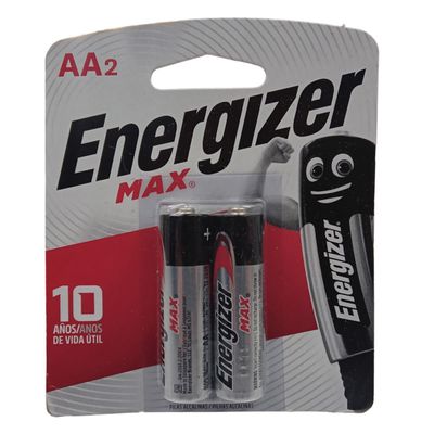 Pilha Energizer Max Pequena  AA2 Emb C/2