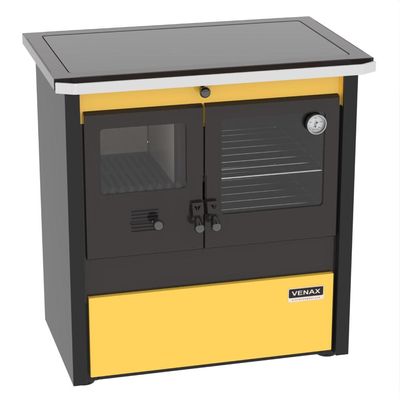 Fogao a Lenha Venax n 1 Le Corbusier Dupla Combustao Amarelo