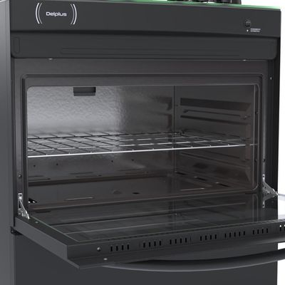 Fogao a Gas 6 Bocas Venax Delplus Vitreo BL Preto