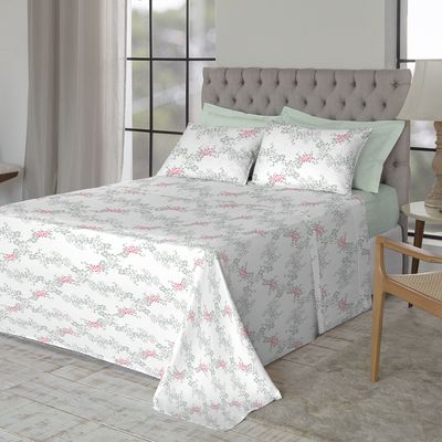 Jogo de Cama Casal 200 Fios Fiori - Íris (7485)