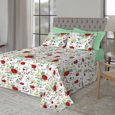 Jogo de Cama Casal 200 Fios Fiori - Ruth II (7410-8)