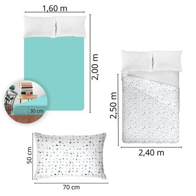 Jogo de Cama Queen Size 200 Fios Fiori - Miguel (7603-1)