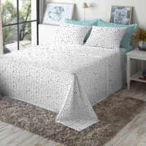 Jogo de Cama Queen Size 200 Fios Fiori - Miguel (7603-1)