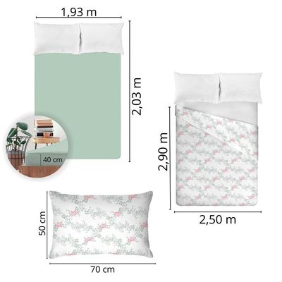 Jogo de Cama King Size 200 Fios Fiori - Íris (7485)