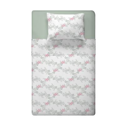 Jogo de cama de Solteiro 200 Fios Fiori - Iris (7485)
