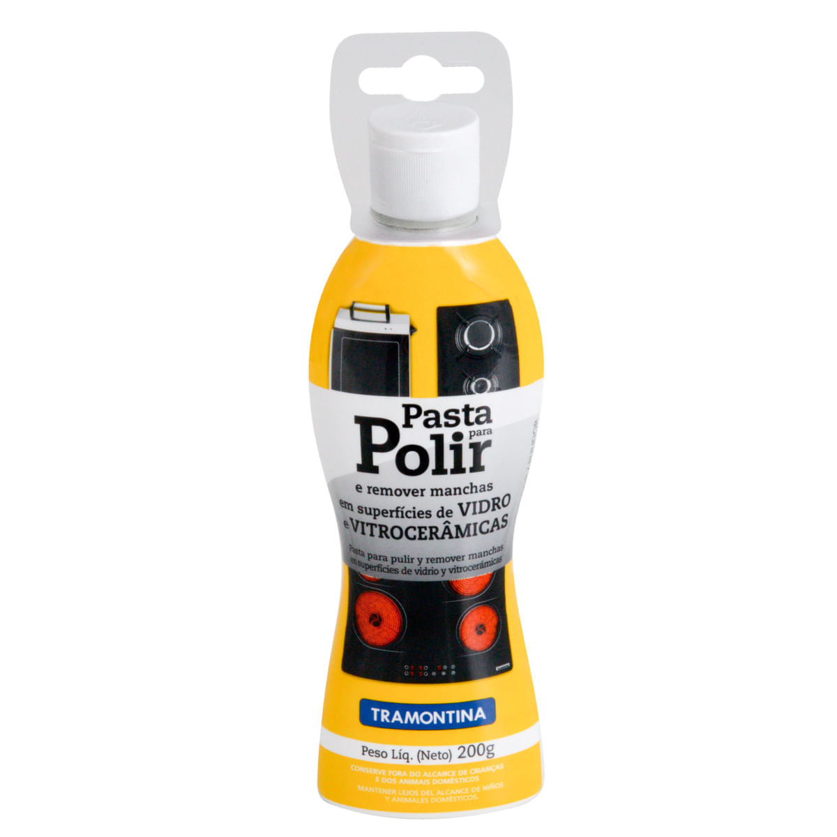 Pasta para Polimento e Remoção de Manchas em Superfícies de Vidro e Vitrocerâmicas Tramontina 200g