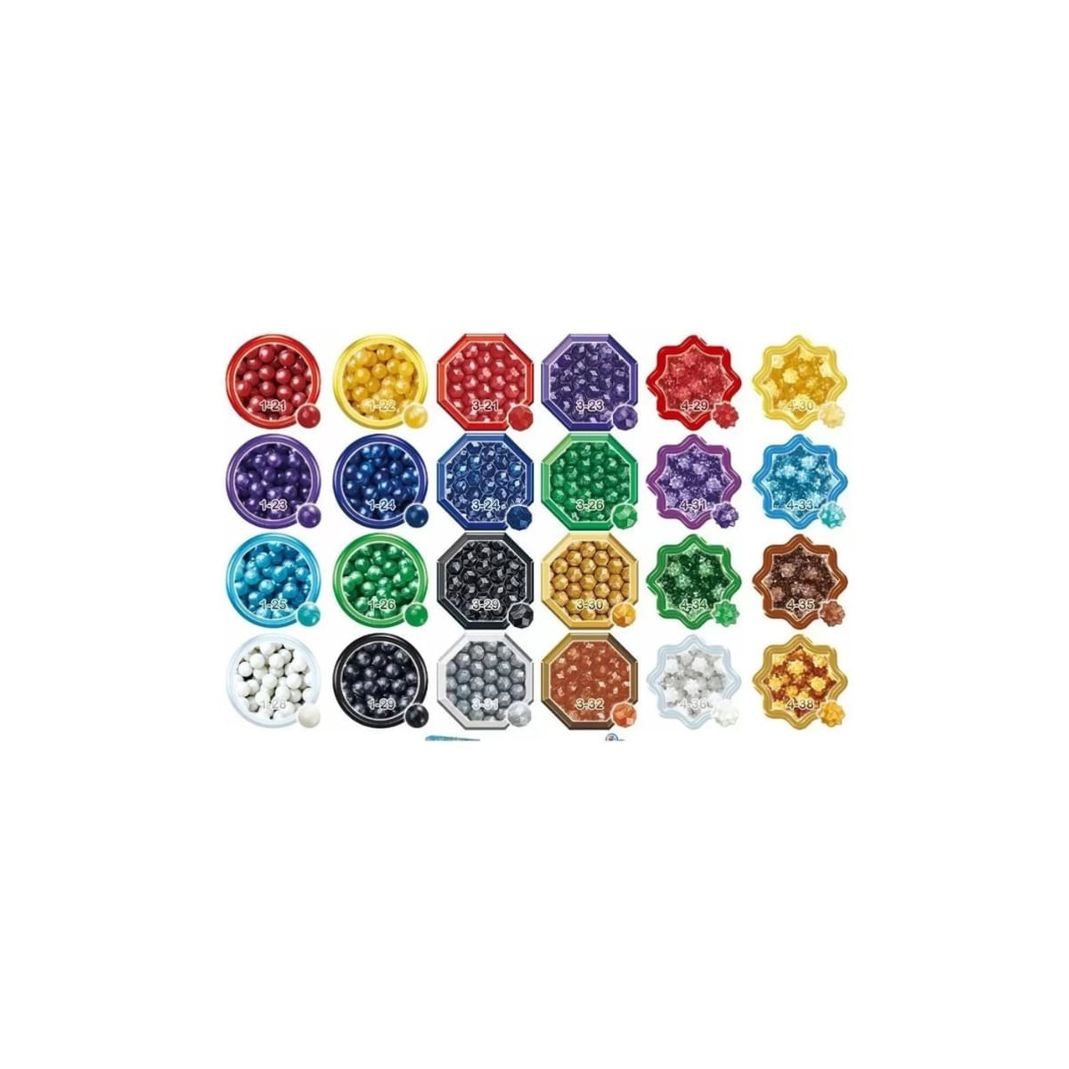 Aquabeads Conjunto Shiny Beads Super Mario 31995