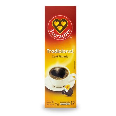 Cápsula de Café Tres com 10 Unidades de 7.5g Coado Clássico