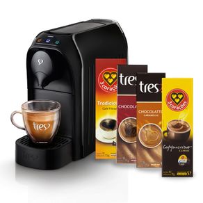 Kit-Cafeteira-Expresso-Tres-Passione-com-40-Capsulas-Preta-127V