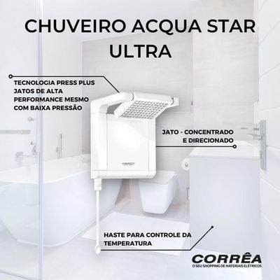 Chuveiro Lorenzetti Acqua Star Ultra 7800w Branco 220v