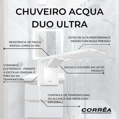 Chuveiro Lorenzetti Acqua Duo 5500w Branco 110v