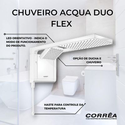 Chuveiro Lorenzetti Acqua Duo Flex 6800w Branco 220v