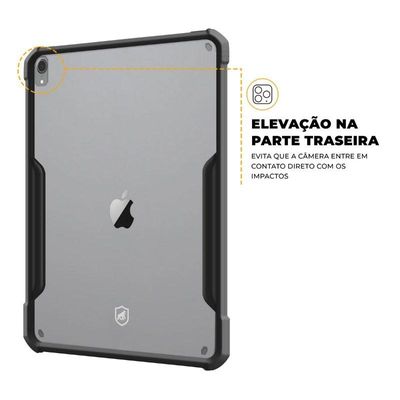 Kit Capa Dual Shock X e Caneta Dinamic para iPad Pro 12.9 (2018 / 2020 / 2021 / 2022) - Gshield