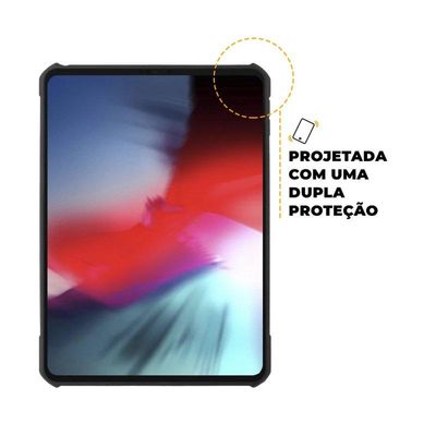 Kit Capa Dual Shock X e Caneta Dinamic para iPad Pro 12.9 (2018 / 2020 / 2021 / 2022) - Gshield